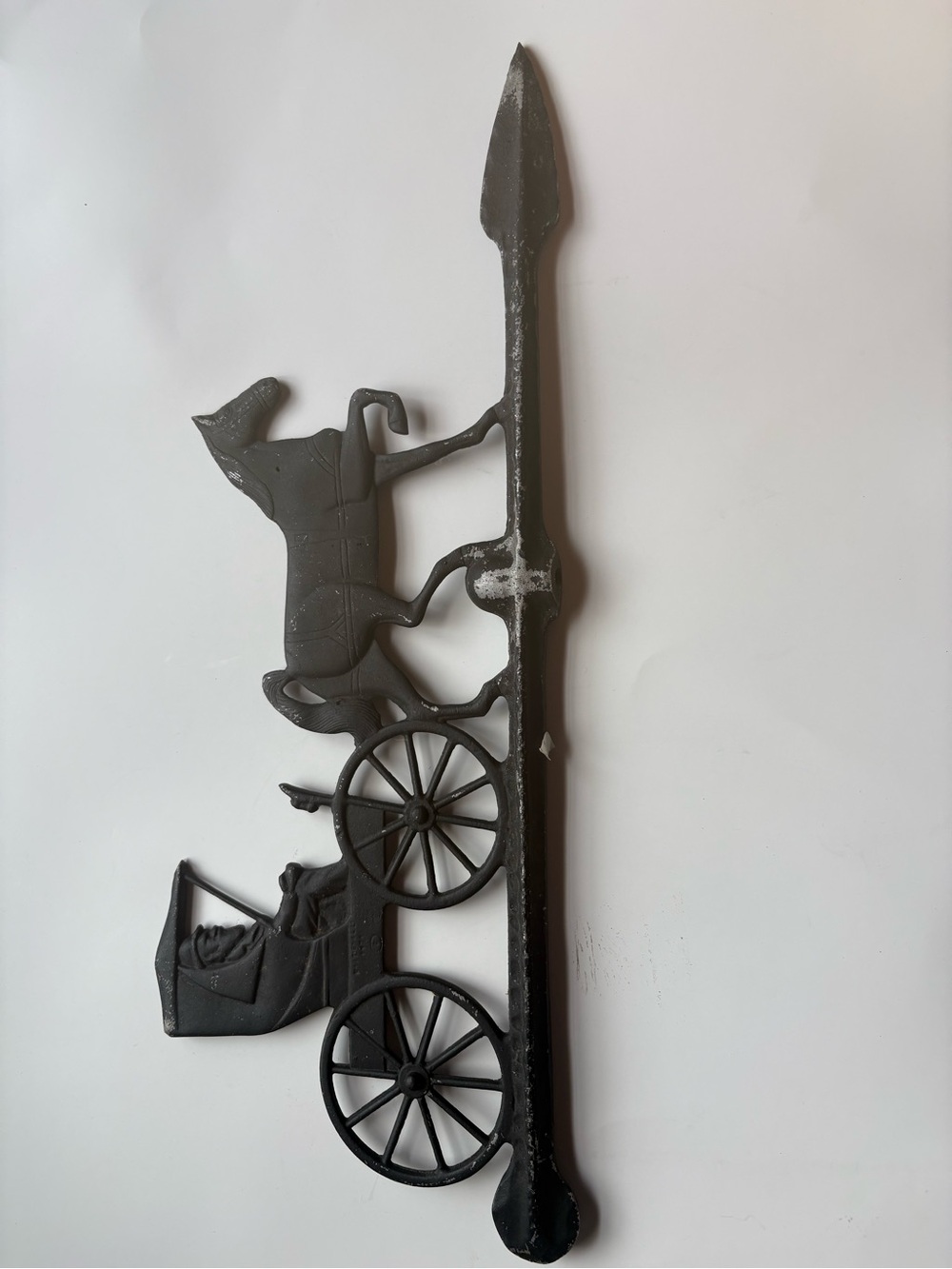 Cast Iron Wagon Wall Hook - Black